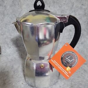 Ideal Aluminum Espresso Maker - Silver and Black